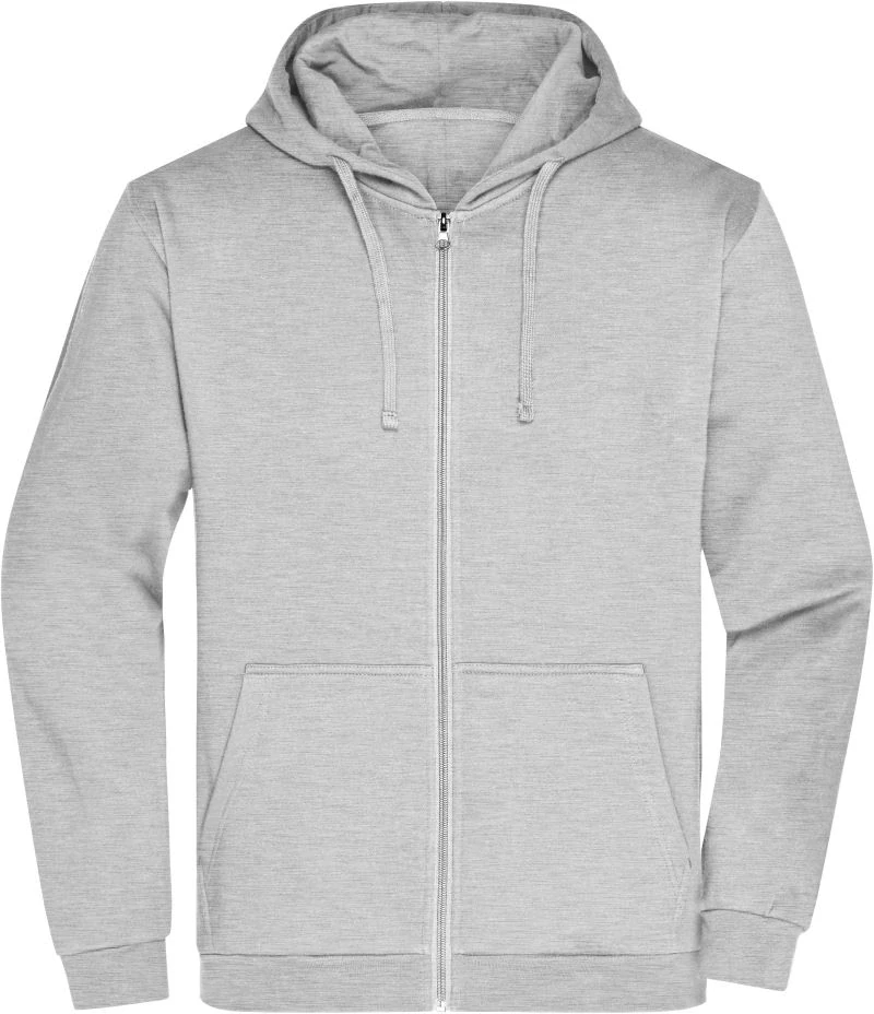 Mikina s kapucí zip - DC POPRAD Grey-heather